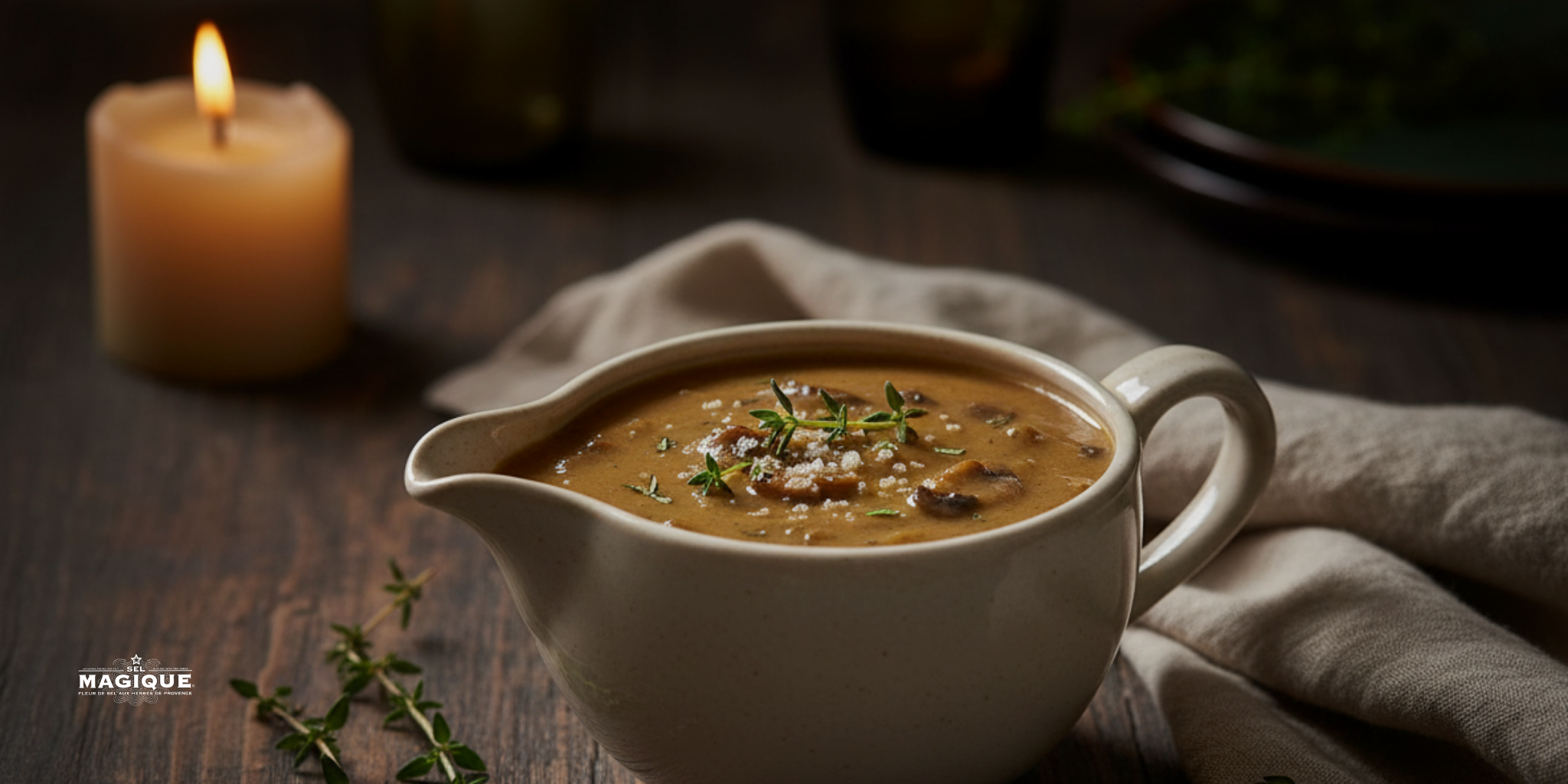 Mushroom Gravy with Sel Magique