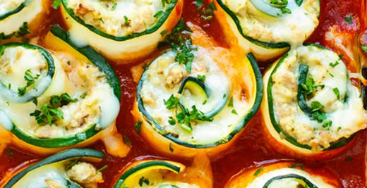 ZUCCHINI LASAGNA ROLL-UPS