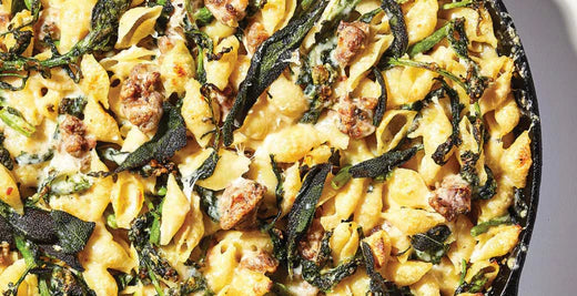 BAKED PASTA WITH SAUSAGE AND BROCCOLI RABE