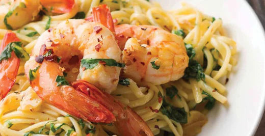 LINGUINE WITH SHRIMP, LEMON & PARSLEY