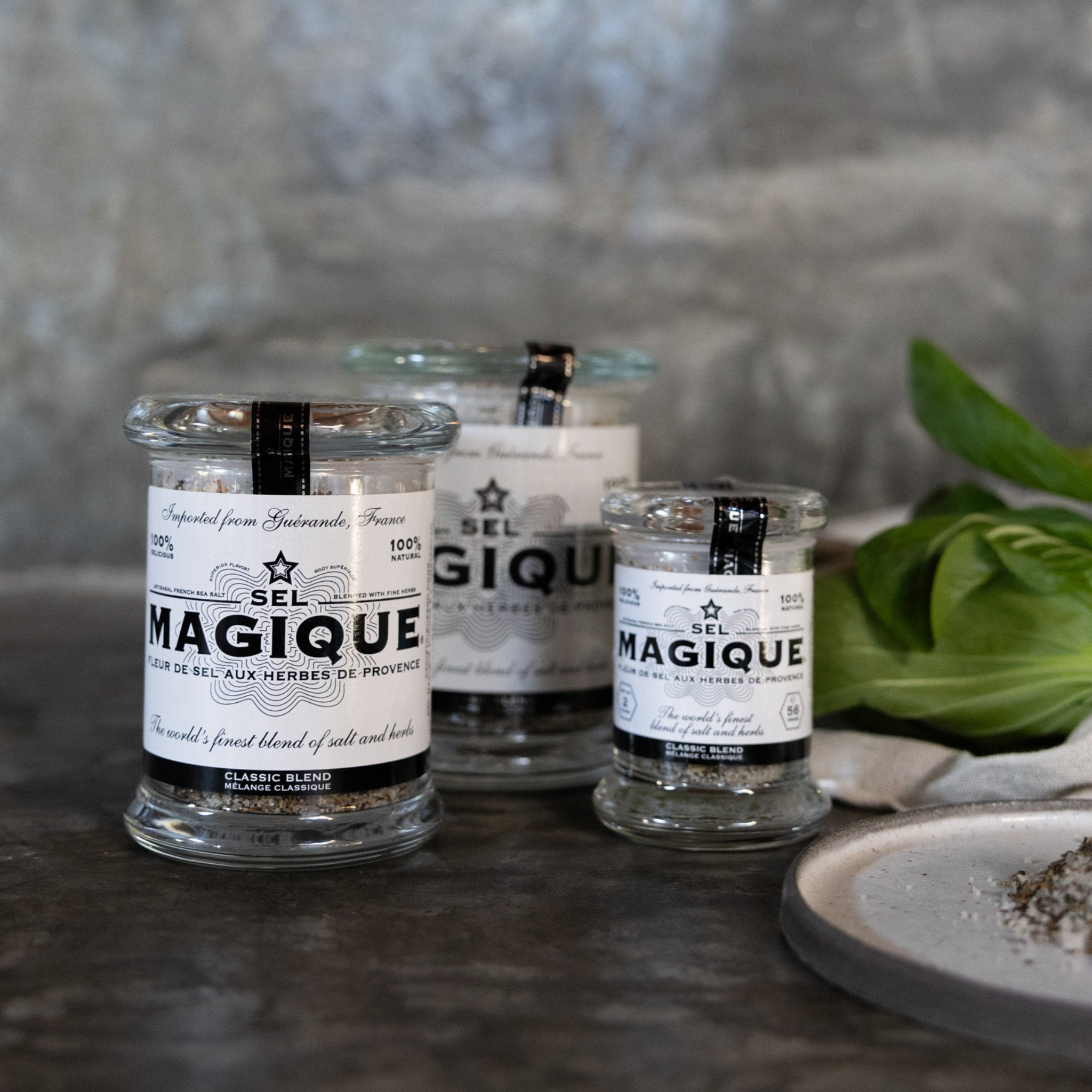 Sel Magique Luxury finishing salt with fleur de sel and organic herbs